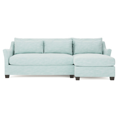 Pauline Chaise Sea Mint Performance Sectional - Right Chaise - 101"