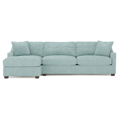 Avery French Blue Chaise Sectional - Left Chaise - 110"