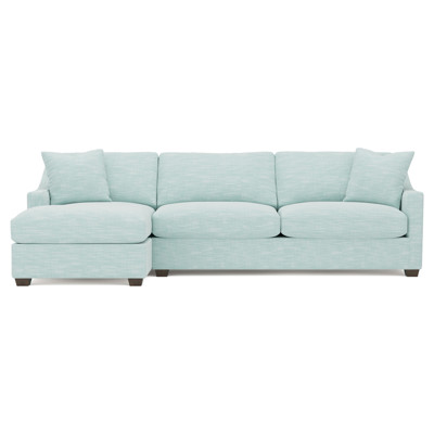 Avery Sea Mint Performance Chaise Sectional - Left Chaise - 110"