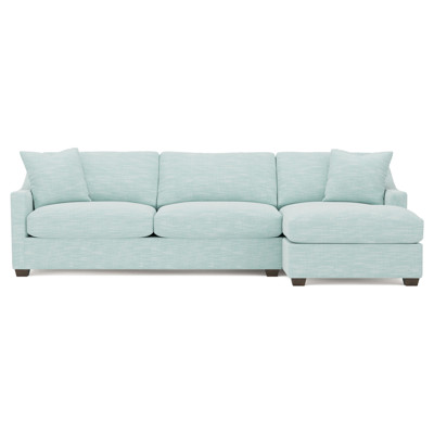 Avery Sea Mint Performance Chaise Sectional - Right Chaise - 110"