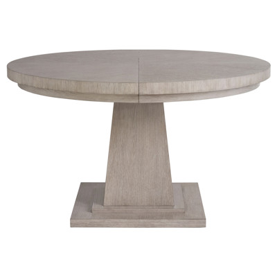Harley Modern Classic Brown Oak Round Extendable Dining Table - 52-72"