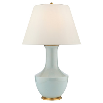Visual Comfort Lambay Modern Classic Ice Blue Ceramic Cordless Table Lamp