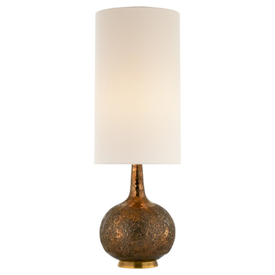 Visual Comfort Hunlen Modern Classic Burnt Gold Ceramic Cordless Table Lamp