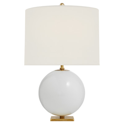 Visual Comfort Signature Collection KS3014CRE-L-CL kate spade new york Elsie 25.75 inch 5 watt Cream Cordless Table Lamp Portable Light in Linen