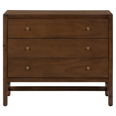 Timmy Rustic Lodge Brown Acacia Wood Nightstand
