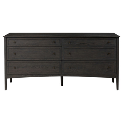 Adelaide Rustic Lodge Smoked Black Oak Double Dresser