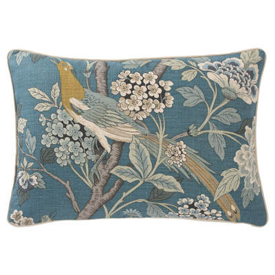 Hattie Garden Teal Lumbar Pillow - 15x23