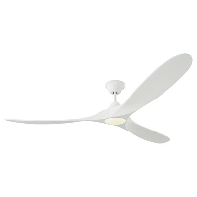 Visual Comfort Maverick Matte White Steel LED Ceiling Fan - 70"