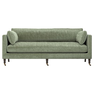Madeline Sage Green Velvet Sofa - 84"