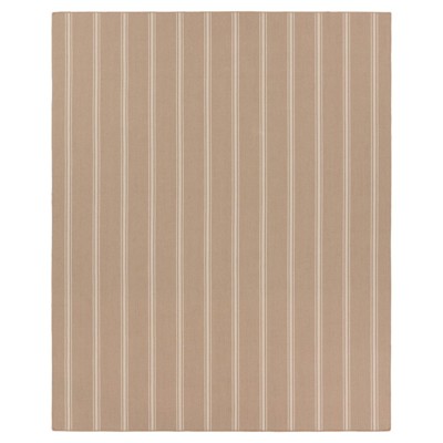 Mavian Coastal Beach Tan Striped Patterned Indoor Outdoor Rug - 2'x3'