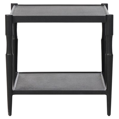 Four Hands Augusta End Table in Textured Iron
