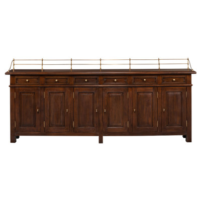 Worlds Away Effie Green Grasscloth Buffet