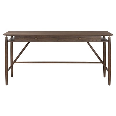 Haiden Markia Aged Oak Veneer Oak Wood Desk