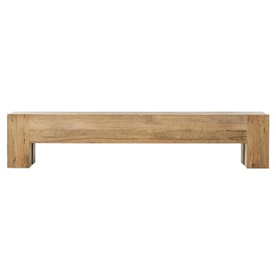 Oliver Rustic Lodge Brown Oak Entryway Bench - 90"