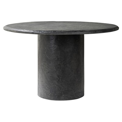 Sage Modern Classic Black Textured Concrete Outdoor Dining Table - 48"
