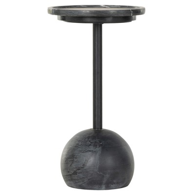 Eike Modern Classic Black Marble Drink Table