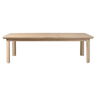 Alwyn Modern Classic Light Oak Rectangular Extendable Dining Table - 86-104"