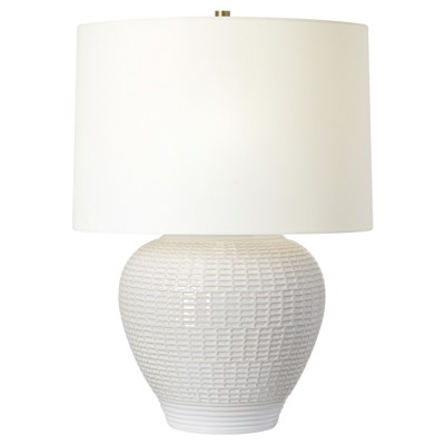 Visual Comfort Studio Marcel Coastal Beach White Ceramic Table Lamp