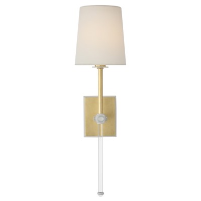 Visual Comfort Signature Collection JN2052G/CG-L-CL Julie Neill Lucia LED 5.5 inch Gild and Crystal Cordless Sconce Wall Light
