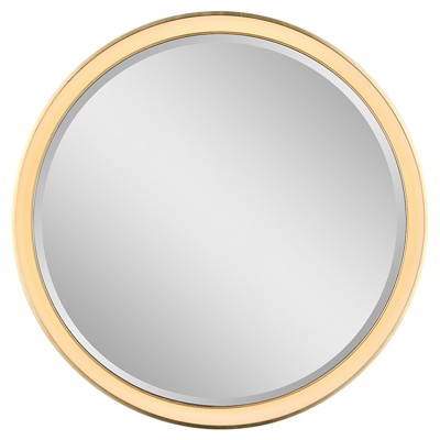 Visual Comfort Signature Collection TOB2961MI/G Thomas O'Brien Tricia 30 X 30 inch Modern Iron and Gild Illuminated Round Mirror