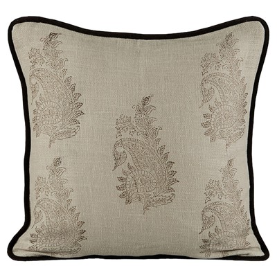 Delyse Updated Traditional Brown Throw Pillow - 20x20