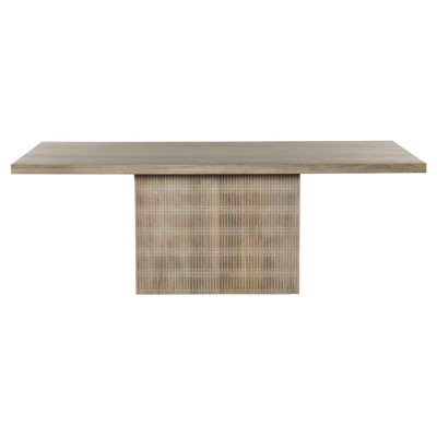 Madison Modern Classic Light Wash Mango Wood Rectangular Dining Table - 84"