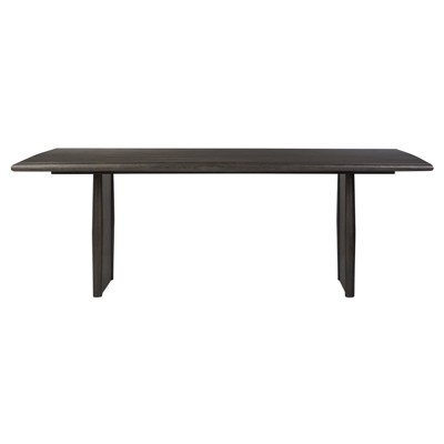 Genesis Rustic Lodge Smoked Black Oak Rectangular Dining Table - 86"