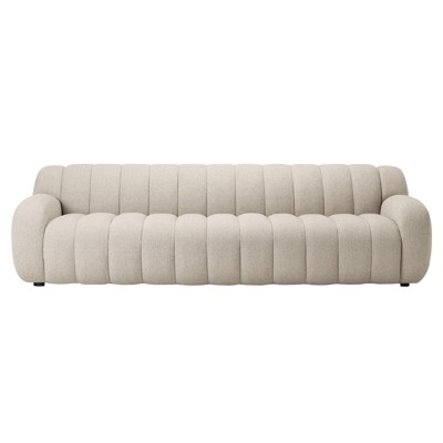 Carina Modern Classic Weslie Flax Performance Tufted Sofa - 103"
