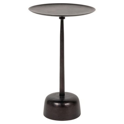 Jalen Modern Classic Black Aluminum Round End Table