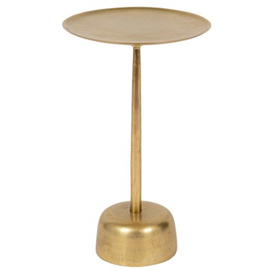 Jalen Modern Classic Gold Aluminum Round End Table