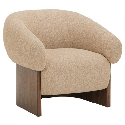 Ophelia Modern Classic Tan Boucle Arm Chair