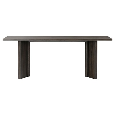Jonathan Rustic Lodge Smoked Black Oak Rectangular Console Table
