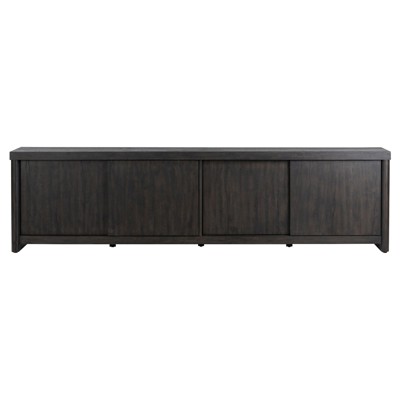 Laredo Modern Classic Smoked Black Oak Media Console - 95"