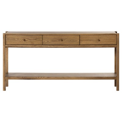 Haiden Meadow Rectangular Wood Tawny Oak Console Table