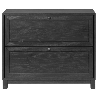 Clarence Modern Classic Matte Black Oak Nightstand