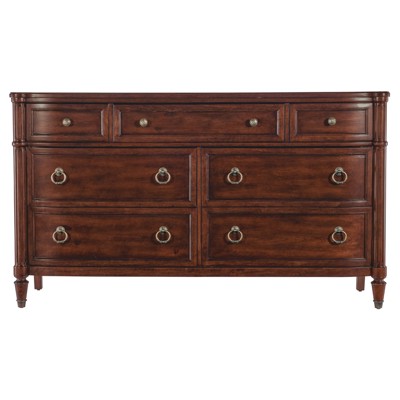 Steph Updated Traditional Cherry Wood Double Dresser