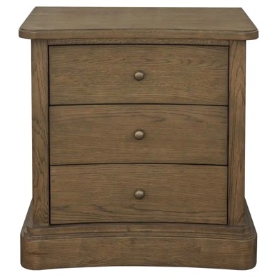 Claro Updated Traditional Warm Brown Oak Nightstand