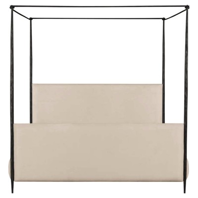 Larisse Modern Classic Black Iron Canopy Bed - Queen