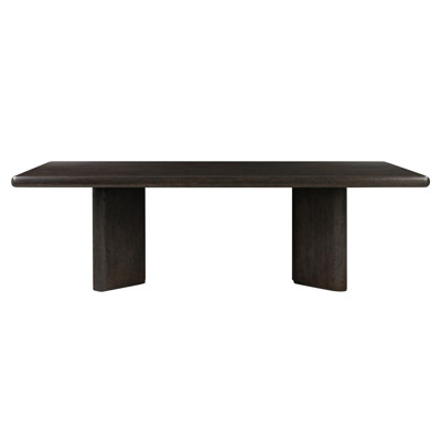 Cassius Rustic Lodge Black Reclaimed Oak Rectangular Dining Table - 96"