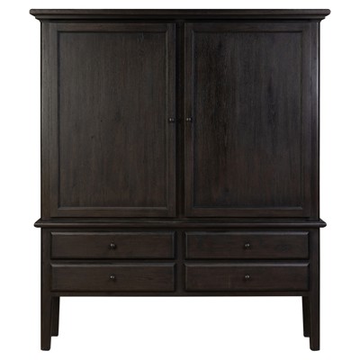 Whitney Rustic Lodge Black Oak Cabinet