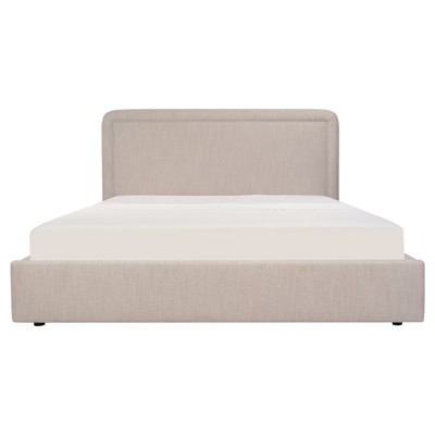 Denham Modern Classic Flecked Beige Storage Bed - Queen