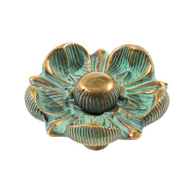 Art & Forge Francis Verdigris Flower Knob - 2