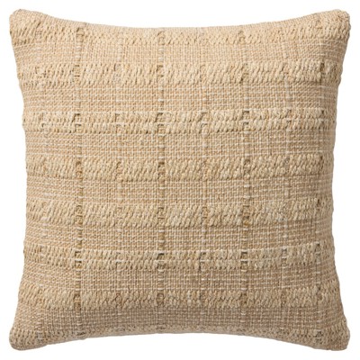 Kesha Coastal Beach Brown Indoor Outdoor Throw Pillow - 20x20