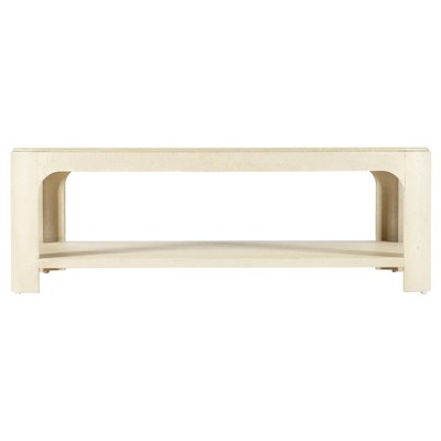 Hooker Furniture Archives Raffia Rectangle Cocktail Table in Flax
