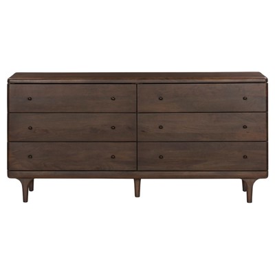 Eldrin Rustic Lodge Brown Mango Wood Double Dresser