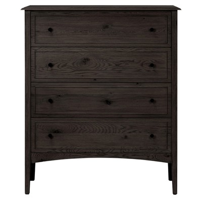 Adelaide Rustic Lodge Smoked Black Oak Tall Dresser