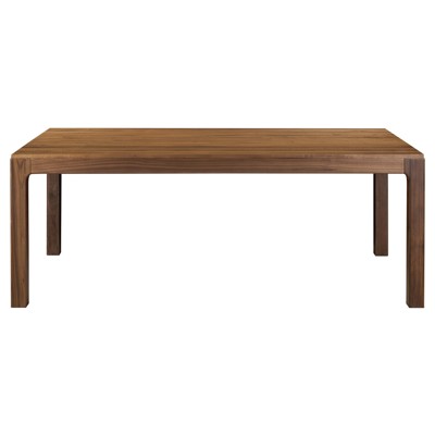 Nery Modern Classic Brown Walnut Wood Rectangular Dining Table - 78"