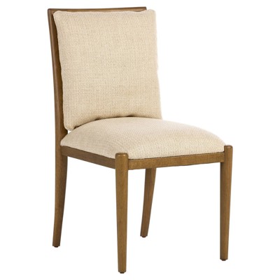 Berman Parrawood Irving Flax Upholstered Armless Dining Chair