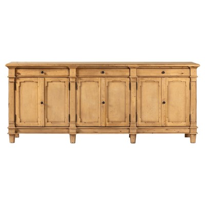 Marjorie French Country Bleached Wood Sideboard
