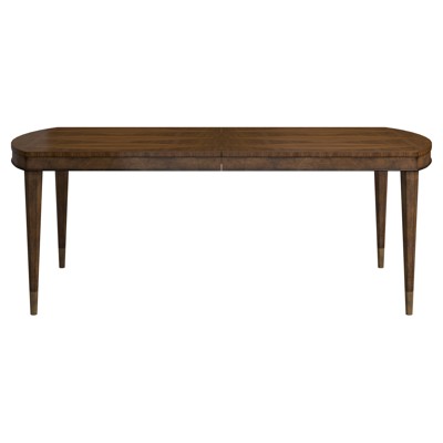 Gatlin Traditional Brown Wood Rectangular Extendable Dining Table - 82-102"